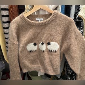 petite studio wool sweater
